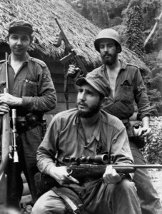 Fidel Castro at Sierra Maestra Hideout