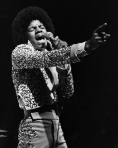File photo of pop star Michael Jackson performing during a show at the Mill Run Playhouse