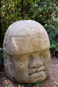 Mexico, Federal District, Mexico City, Anthropology Museum, Olmec colossal head