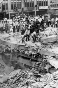 Earthquake Damage, Mexico City, 1985