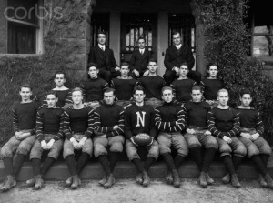 Football Team with F. Scott Fitzgerald