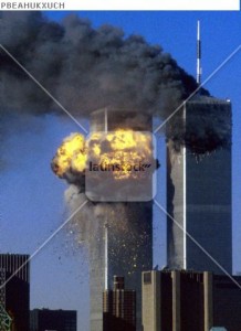 - FILE PHOTO 11SEPT01 - The World Trade Center south tower (L) burst into flames after being struck ..