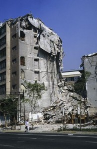 Earthquake damage, Mexico City