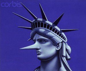 Statue of Liberty with Long Nose