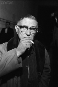 French philosopher Jean-Paul Sartre