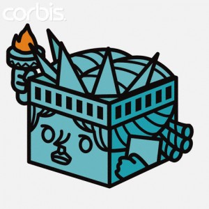 Tofu Statue of Liberty Head