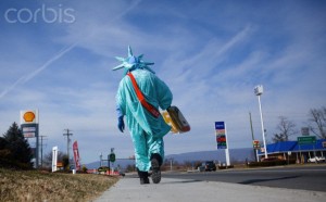 Attention Getting Offer of Money on American Street