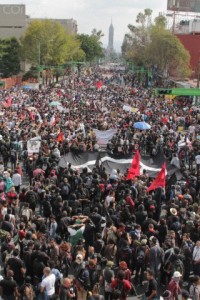 March commemorates the massacre of Tlatelolco