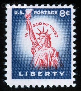 Statue of Liberty on US Stamp
