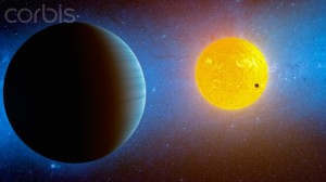 Artist's conception depicts the Kepler-10 star system