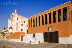 Spain, Madrid, Prado Museum (Museo del Prado), the cloister and the San Jeronimo el Real church