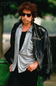 Bob Dylan Posed Outdoors