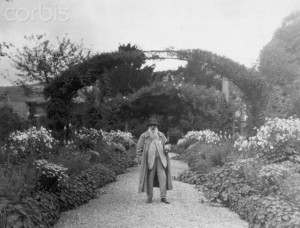 Claude Monet in his Garden at Giverny