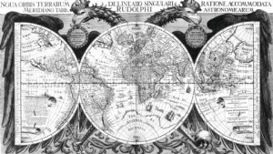 Kepler's World Map, 1627