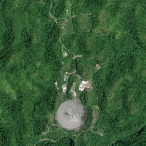 Arecibo Observatory, satellite image