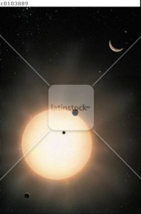 Kepler-11 planetary system, artwork