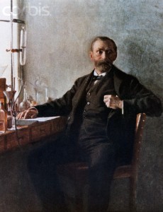 Portrait of Alfred Nobel In His Laboratory by Emil Osterman
