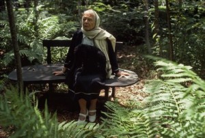 USA. Northeast Harbor. Maine. 1985. Marguerite Yourcenar, poet.