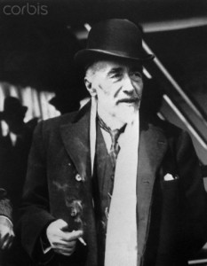 Joseph Conrad W/Cigarette On Ship Deck