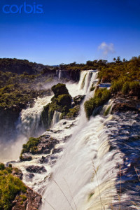Iguazu (Iguacu) Falls, Salto Mbigua, Cataratas Foz do Iguacu near Puerto Iguazu