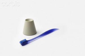 Dr. Kiss Toothbrush, 1996, manufactured by Officina Alessi, Italy. Designer: Philippe Starck