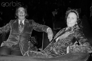 Salvador Dali with wife Gala