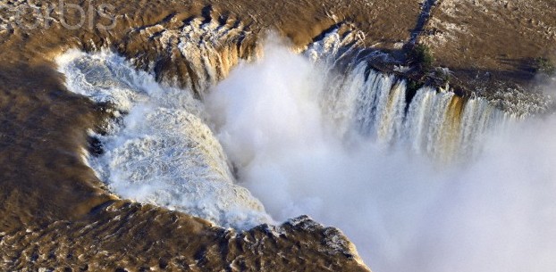 En la frontera de Argentina y Brasil.