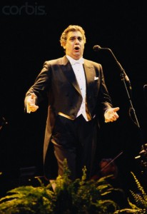 Opera Singer Placido Domingo Performing