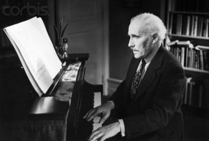 Arturo Toscanini Studying Score At Piano