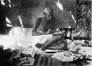 Indian Nationalist Leader Mahatma Gandhi