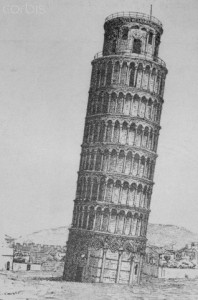 Illustration of Leaning Tower of Pisa