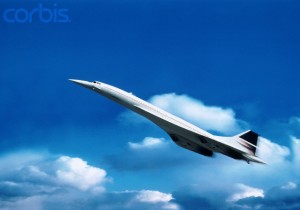 Concorde in flight