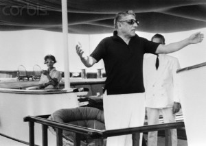 Aristotle Onassis on Yacht