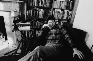 Composer Philip Glass in Armchair