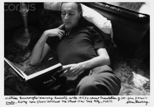 William S. Burroughs Reading a Book