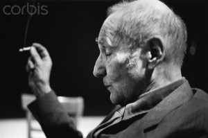 William Burroughs Smoking Cigarette