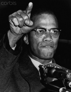 Malcolm X at a Harlem Civil Rights Rally