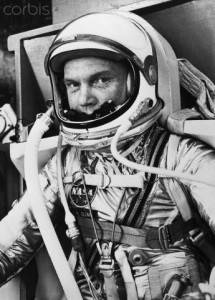John Glenn in a Spacesuit Before Takeoff