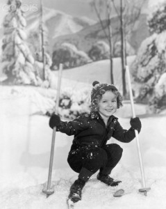 Shirley Temple In A Ski Pose