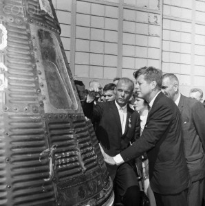 John F. Kennedy with John Glenn