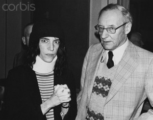 Musician Patti Smith with Author William S. Burroughs