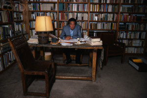 Writer Octavio Paz at Home