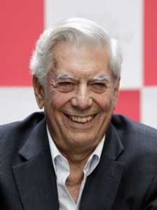 Peruvian-born literature Nobel laureate Mario Vargas Llosa attends a conference to promote his participation in a new theatre adaptation of One Thousand and One Nights, in Mexico City
