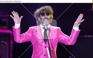 Argentine musician Fito Paez performs during the 55th International Song Festival in Vina del Mar city