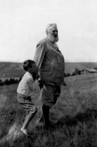 Alexander Graham Bell with Young Boy