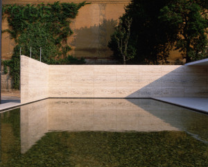 The Barcelona Pavilion by Ludwig Mies van der Rohe