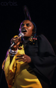 Miriam Makeba On Stage Singing
