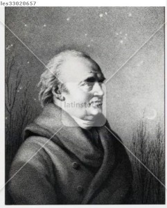 Sir Wilhelm Herschel (1738-1822), German-born British astronomer and composer. Copper engraving by James Godby after Friedrich Rehberg. 1814.