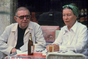 Jean-Paul Sartre and Simone de Beauvoir in Rome
