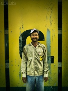 Portrait of worker, Dubai, United Arab Emirates